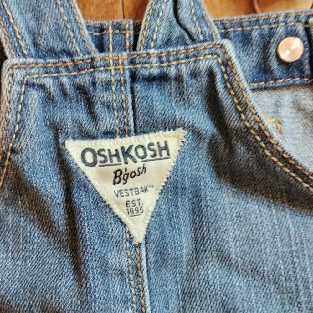 OshKosh Overall Skirt 4T Denim Skirt Cotton Fall School Jean Skirt
